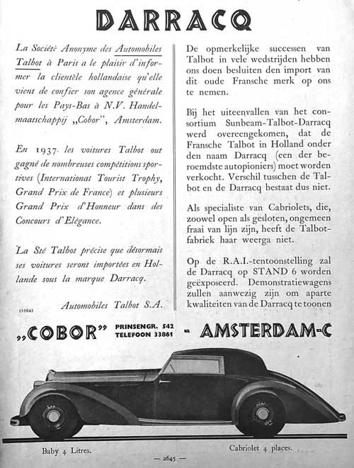 talbot darracq 19370000 cobor
