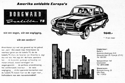 Borgward 19600109 rosier De Auto