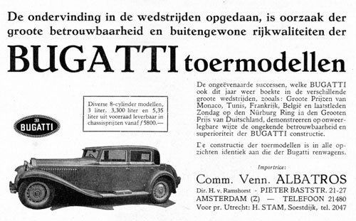 Bugatti 19310730 albatros de Auto