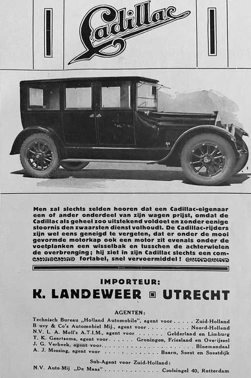 Cadillac 19210000 landeweer met agenten