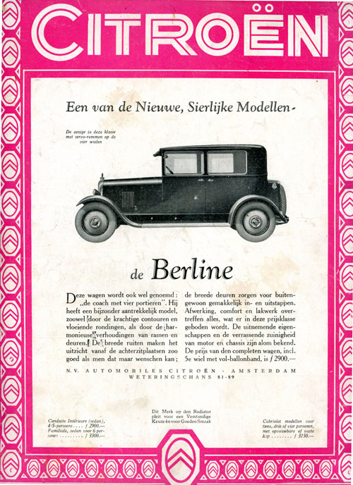 Citroen 19280215 automobiles citroen De Auto 2