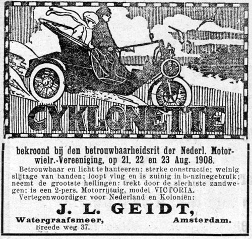 Cyclonette 19100325 geidt Kampioen