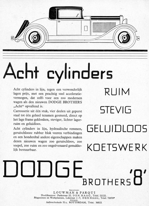 Dodge 19290514 louwman parqui De Auto 14