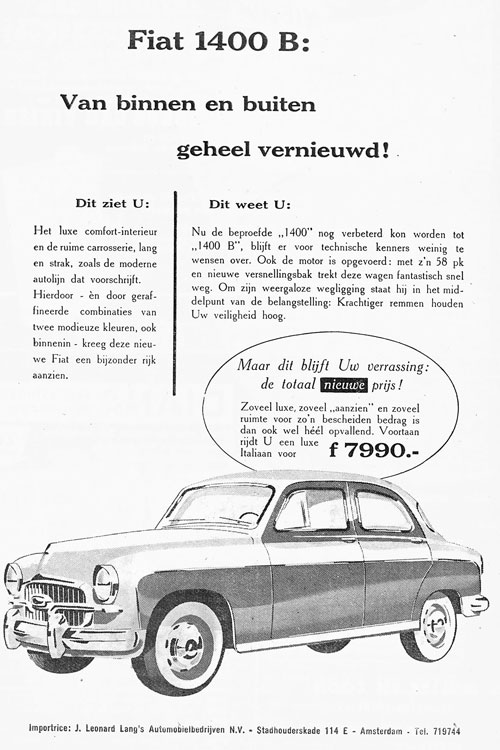 FIAT 19560927 leonard lang De Auto