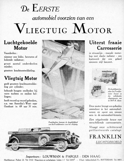 Franklin 19290514 louwman parqui De Auto