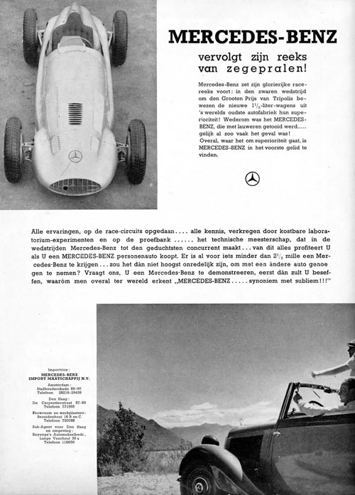 Mercedes benz 19390000 mb import maatschapppij