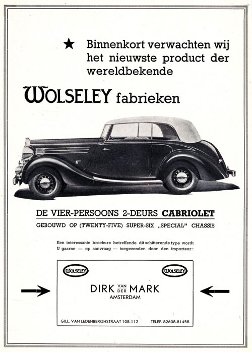 Wolseley 1938 dirk mark