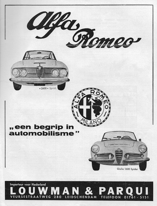 alfa romeo 19630405 louwman parqui Autovisie