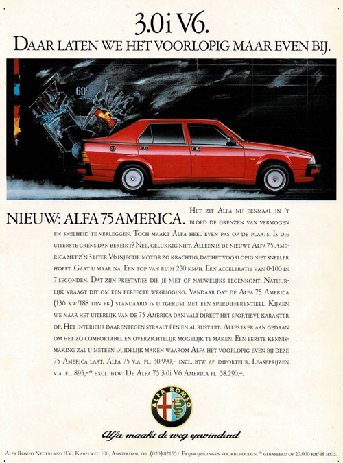 alfa romeo 19880000 arn 75
