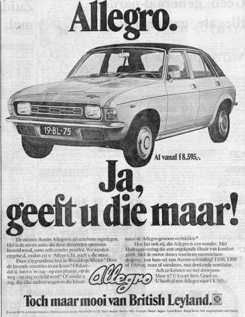 austin allegro 19741018 bln