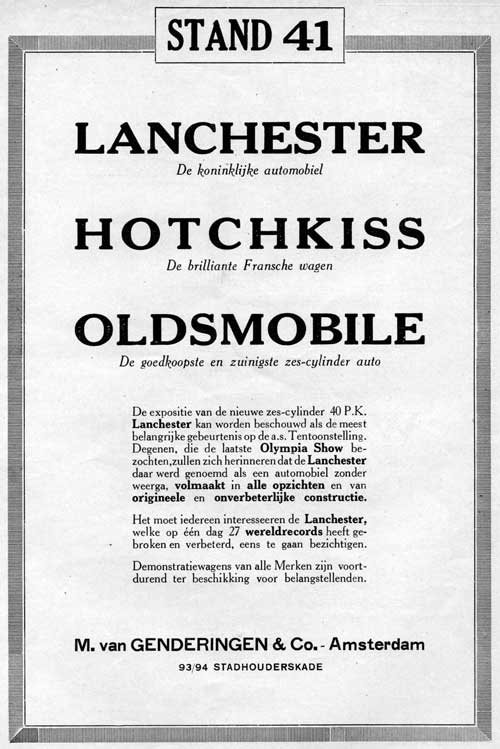 hotchkiss oldsmobile lanchester 19250128 genderingen