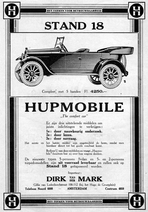 hupmobile 19230117 dirk mark
