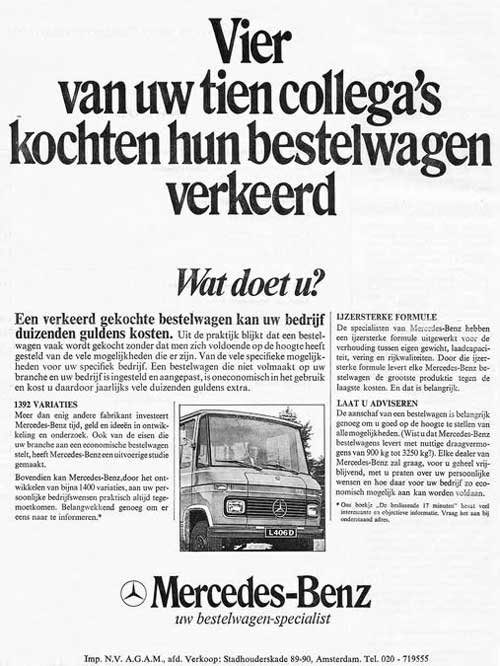 mercedes benz 19700000 agam beroepsvervoer