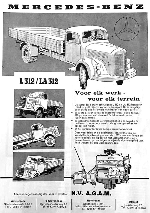 mercedes l312 19530000 agam