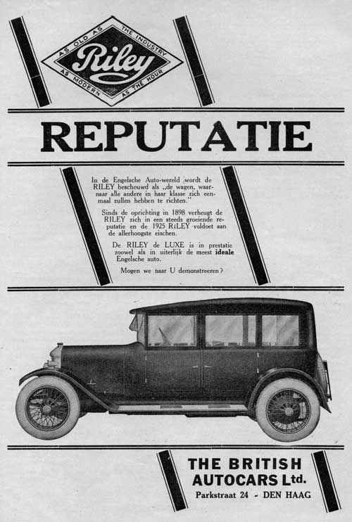 riley 19250225 british autocars