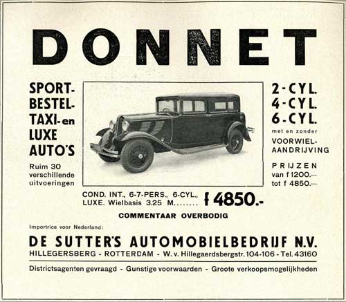 donnet 1931 12 sutter