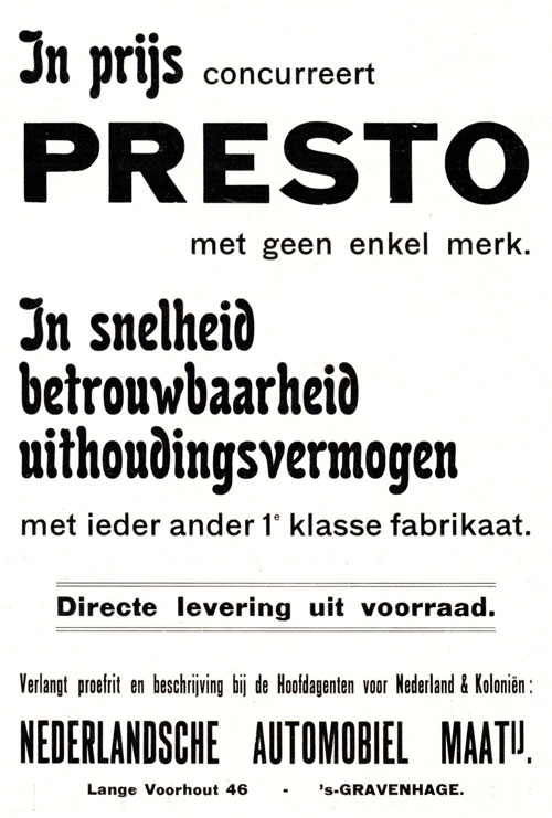 Presto 19140709 nam Auto