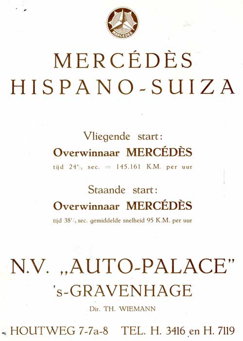 mercedes hispano 19210805 auto palace