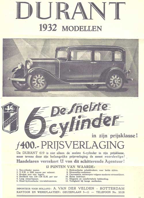 Durant-1932-vandervelden