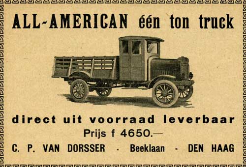 All American 1921 dorsser