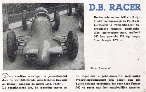 DB - Deutsch 7 Bonnet 500cc racer db-racer-1949-sieberg