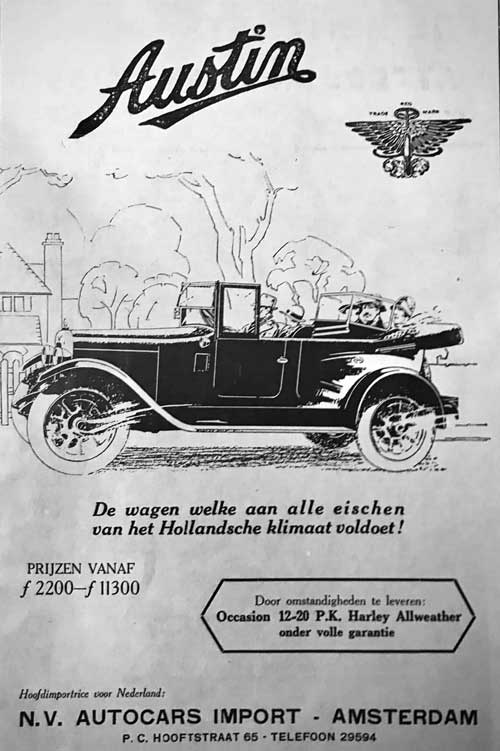austin 19260000 autocars import