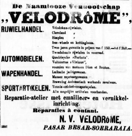 vivinus 19001210 velodrome Soerabaijasch handelsblad